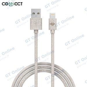 Câble Data USB vers Lightning CONNECT MC-CLB9 Eco-Friendly 12W (1m) Beige