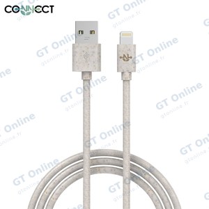 Câble Data USB vers Lightning CONNECT MC-CLB9 Eco-Friendly 12W (1m) Beige