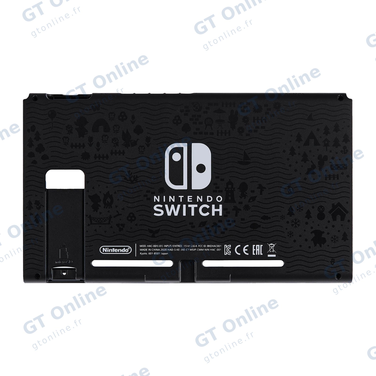 Vitre arrière pour Nintendo Switch (HAC-001(-01) (Animal Forest)