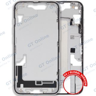 Châssis pour Apple iPhone 16e / 17e (version EU, origine d'occasion — grade A, blanc)