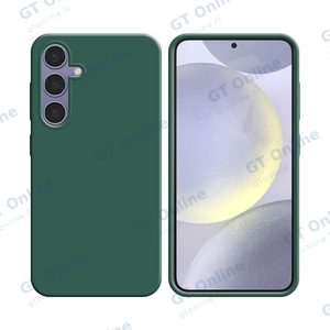 Coque Silicone Compatible pour Samsung Galaxy S24 5G S921 (#22) Vert Foncé