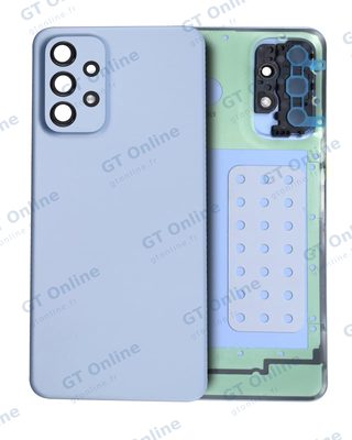 Vitre arrière pour Samsung Galaxy A23 5G (A236 / 2022) (pack service origine, bleu)