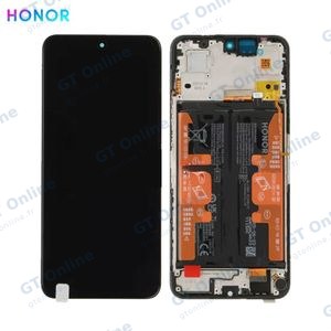 Bloc Écran Complet avec Châssis et Batterie Original Honor 400 Smart 5G/400 Smart 4G 0235AQSV 0235AQWW Noir