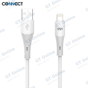Câble Data USB vers Lightning CONNECT MC-CBL13 10W (1m) Blanc