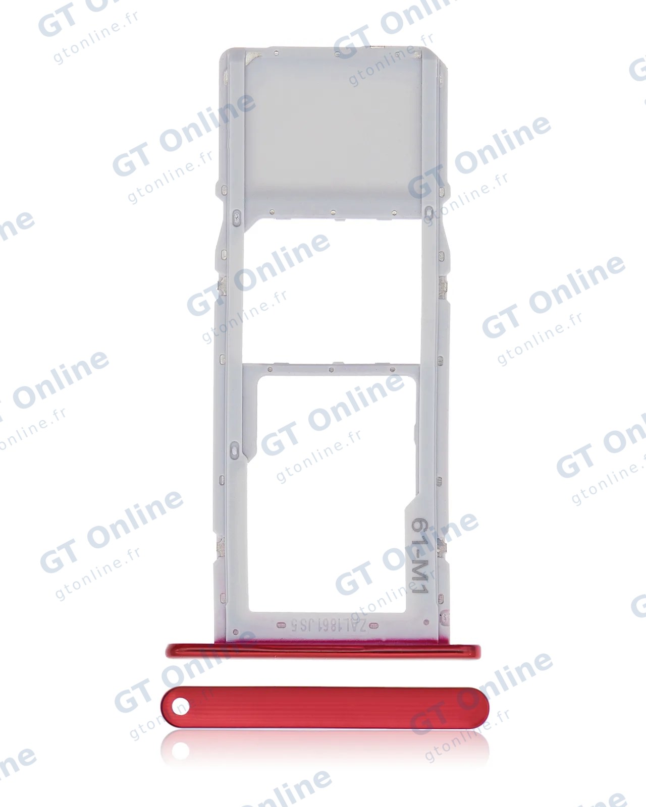 Tiroir SIM pour LG K42 (2020) / K52 (2020) (rouge)