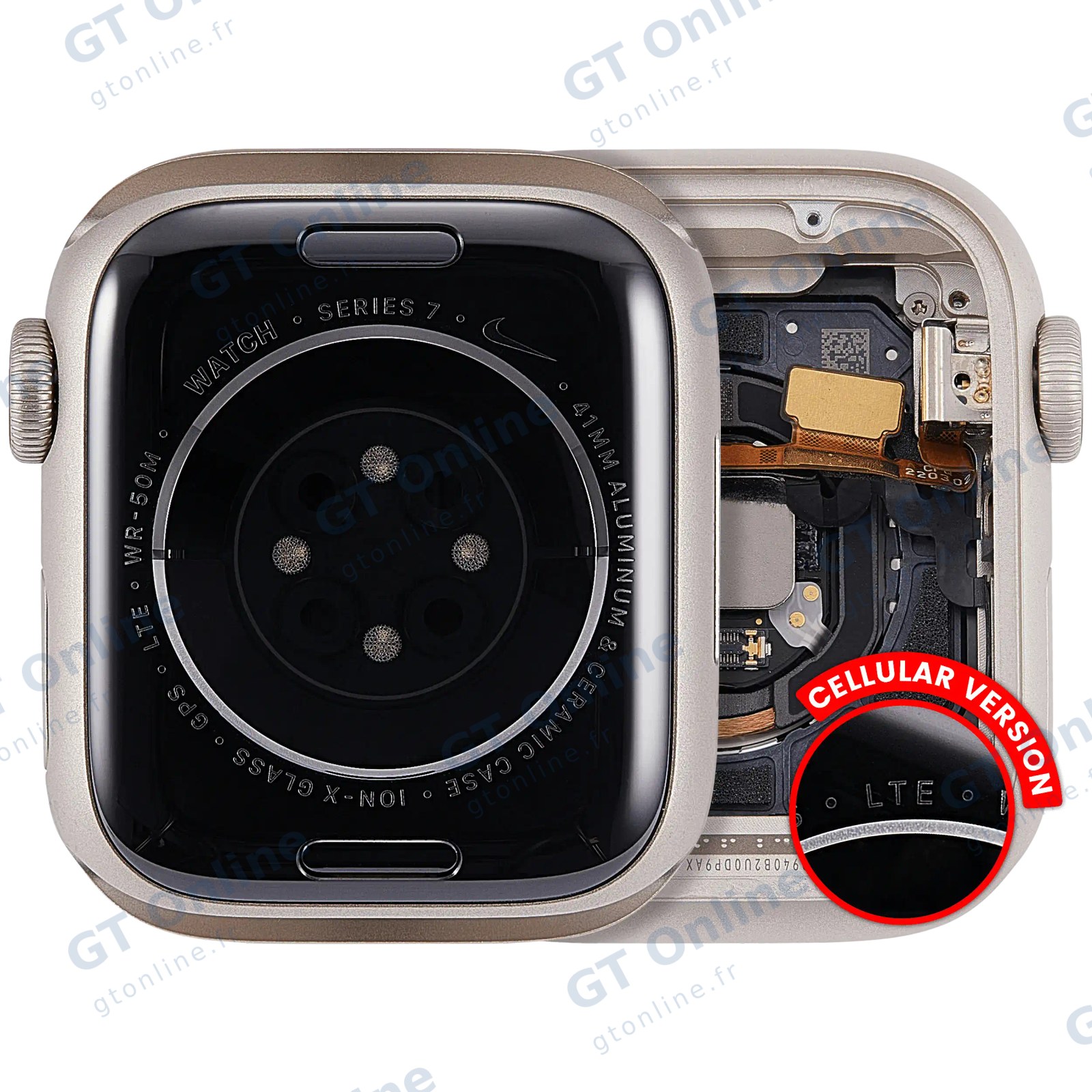 Châssis pour Apple Watch Series 7 (41MM) (origine d'occasion — grade A, Cellular Version, Aluminum / Starlight)
