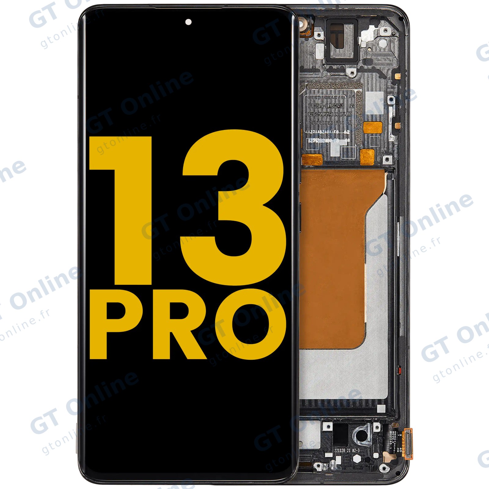 Écran pour Xiaomi 13 Pro (reconditionné, noir)
