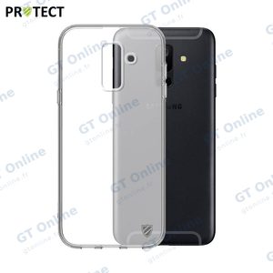 Coque Silicone PROTECT pour Samsung Galaxy A6 Plus A605 Noir