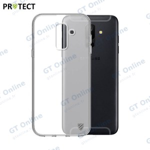 Coque Silicone PROTECT pour Samsung Galaxy A6 Plus A605 Noir