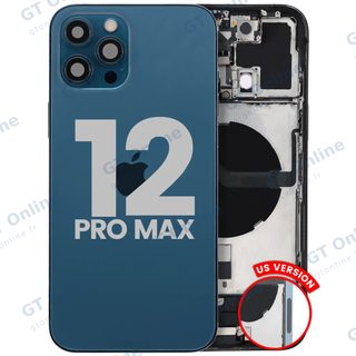 Châssis pour Apple iPhone 12 Pro Max (version US, origine d'occasion — grade A, Pacific Blue)