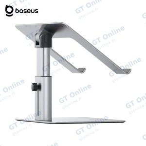 Support pour Ordinateur Portable Baseus LUJS000012 Antidérapant & Ajustable Argent