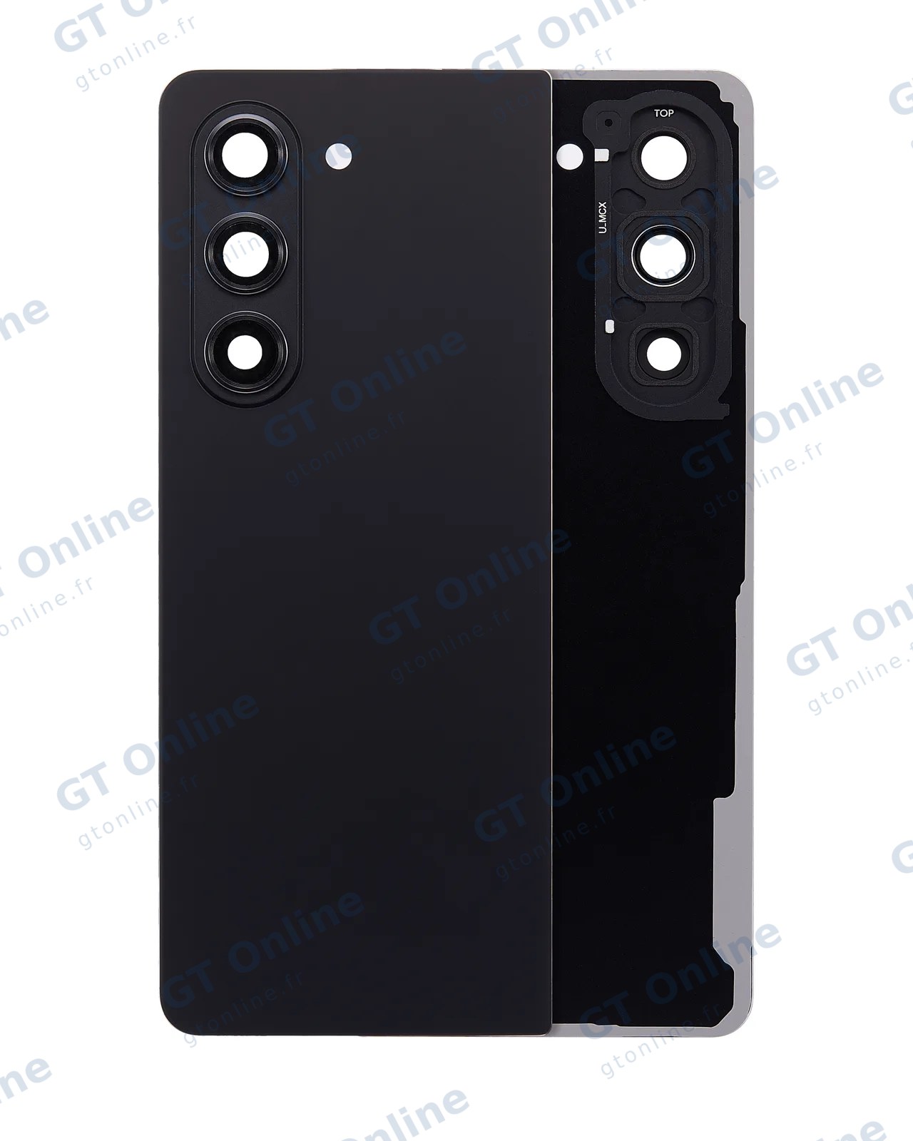 Vitre arrière pour Samsung Galaxy Z Fold 5 (pack service origine, noir fantôme)