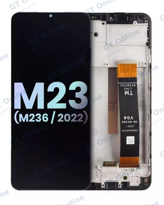 Écran LCD avec châssis pour Samsung Galaxy M23 (M236 / 2022) (pack service origine, toutes couleurs)
