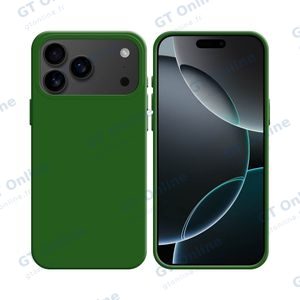 Coque Silicone Compatible pour Apple iPhone 17 Pro (#64) Vert Foncé