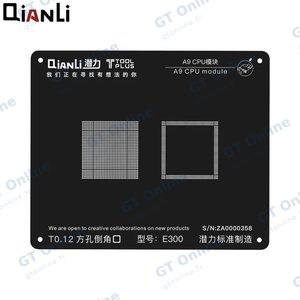 Pochoir Rebillage 3D QianLi iPhone CPU A9 6S E300 iBlack Noir