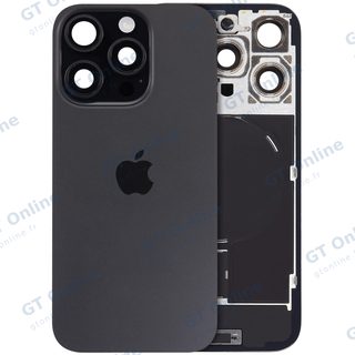 Vitre arrière avec MagSafe, NFC et nappe flash pour Apple IPhone 16 Pro (origine, titane noir)