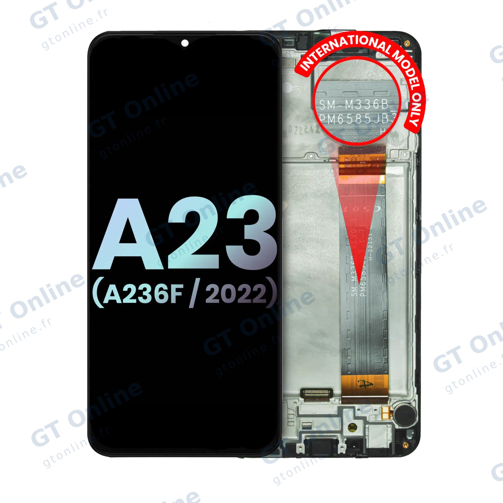 Écran pour Samsung Galaxy A23 5G (A236F / 2022) (version internationale, pack service origine, toutes couleurs)