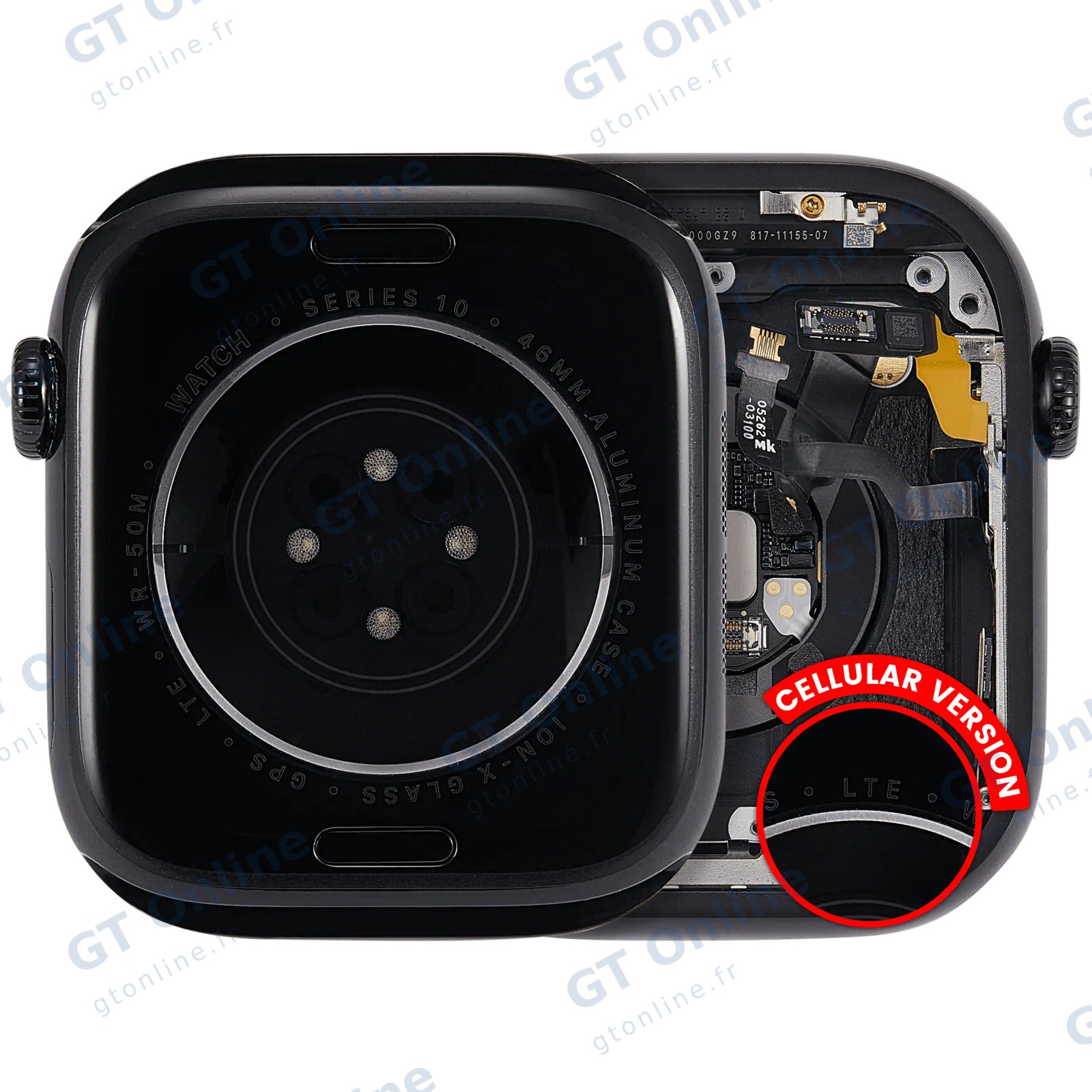 Châssis pour Apple Watch Series 10 (46MM) (origine d'occasion — grade A, Cellular Version, Aluminum / Jet Black)
