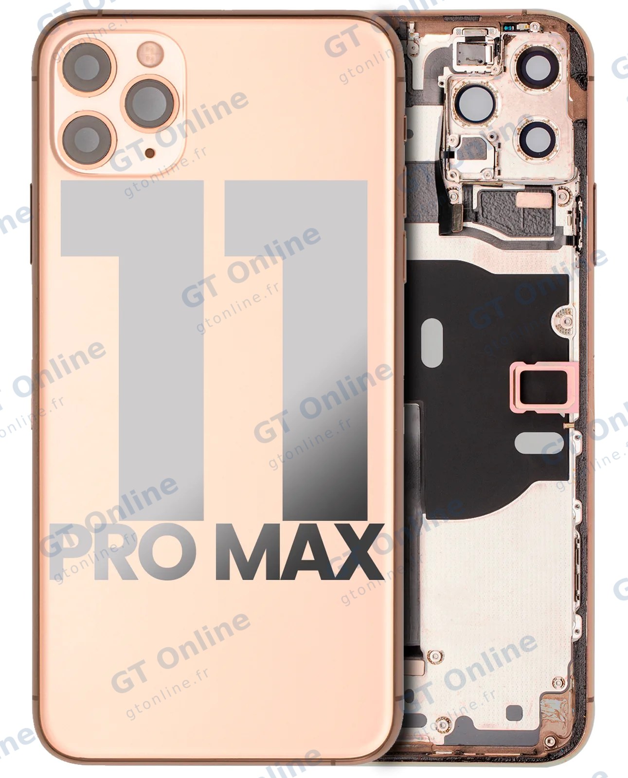 Châssis pour Apple iPhone 11 Pro Max (origine d'occasion — grade B, or)