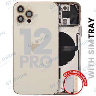 Châssis pour Apple iPhone 12 Pro (version EU, origine d'occasion — grade B, or)