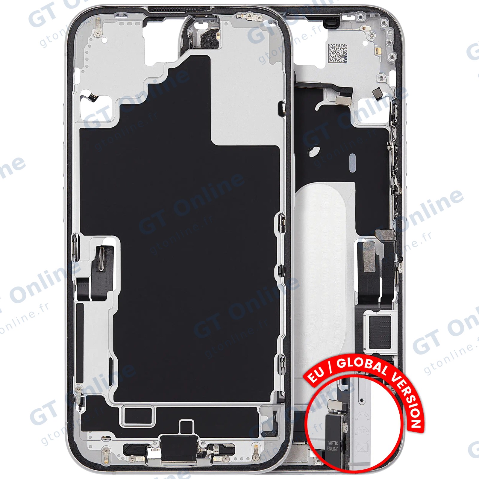 Châssis pour Apple iPhone 16 (version EU, origine d'occasion — grade A, blanc)