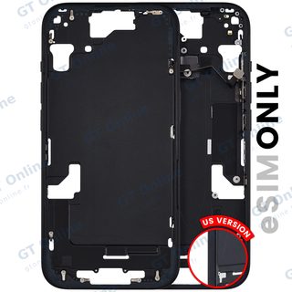Châssis pour Apple iPhone 15 (version US, origine d'occasion — grade A, noir)