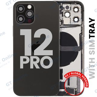 Châssis pour Apple iPhone 12 Pro (version EU, origine d'occasion — grade B, graphite)