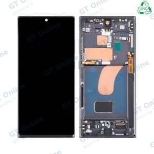 Écran Tactile Original Refurb avec Châssis (PIEC) Samsung Galaxy S23 Ultra 5G S918 Noir