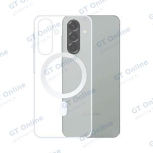 Coque Silicone MagSafe Compatible pour Samsung Galaxy A57 5G A576 Transparent