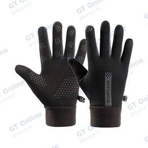 Gants Tactiles Imperméables et Antidérapants (Homme) Noir