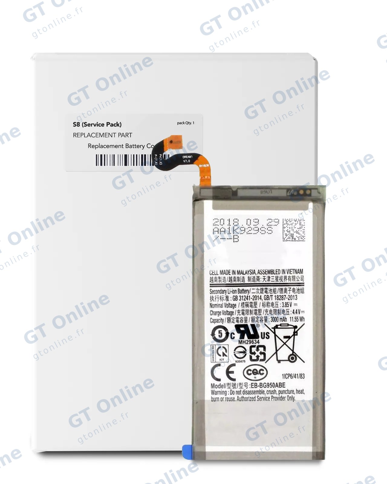 Batterie pour Samsung Galaxy S8 (pack service origine)