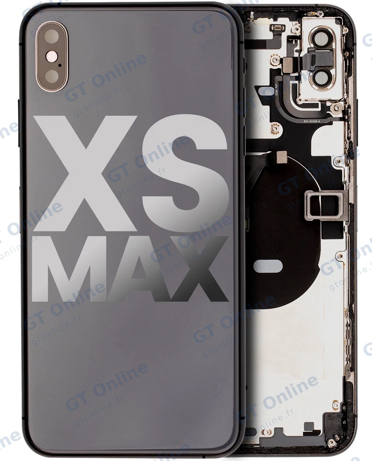 Châssis pour Apple iPhone XS Max (origine d'occasion — grade B, gris sidéral)