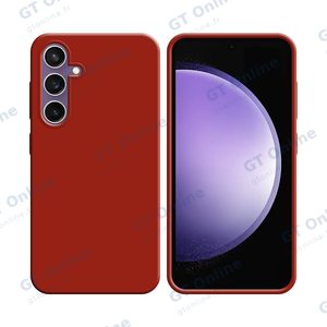 Coque Silicone Compatible pour Samsung Galaxy S23 FE S711 (#1) Rouge