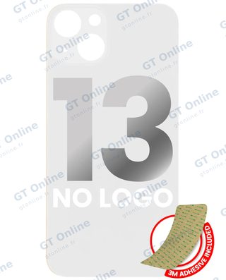 Vitre arrière pour Apple iPhone 13 (No Logo / Large Camera Hole, lumière stellaire)