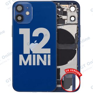 Châssis pour Apple iPhone 12 Mini (version US, origine d'occasion — grade B, bleu)