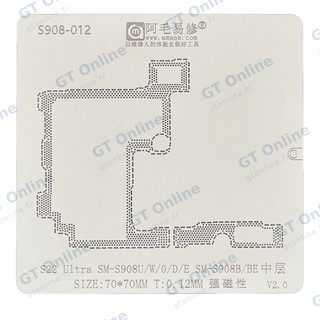 Pochoir de rebillage de couche intermédiaire de carte mère Amaoe pour Samsung Galaxy S22 Ultra