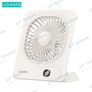 Ventilateur de Bureau Usams ZB363 Magnétique 2000mAh Blanc