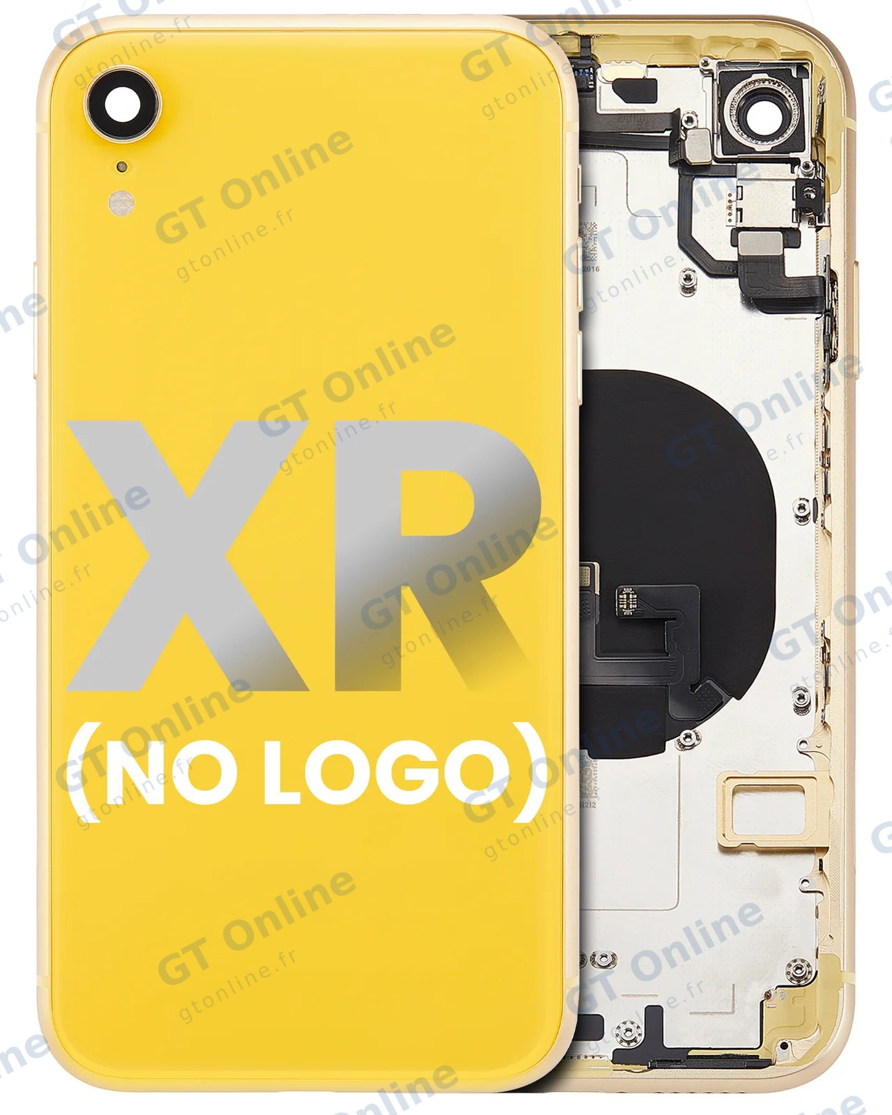 Châssis pour Apple iPhone XR (sans logo, compatible premium, jaune)