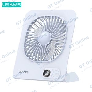 Ventilateur de Bureau Usams ZB363 Magnétique 2000mAh Bleu
