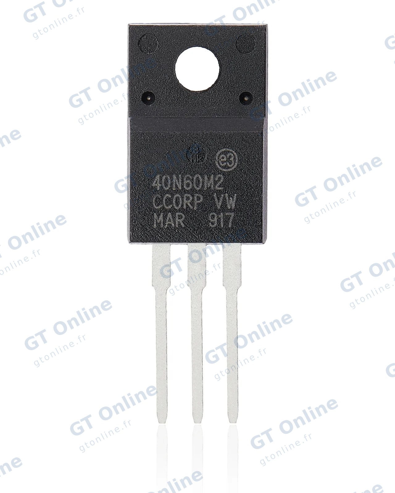 Transistor à canal N 40N60M2 pour alimentation Sony PlayStation 5 (TO-220F, 650 V) (soudure requise)