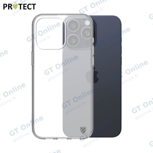 Coque Silicone PROTECT pour Apple iPhone 16 Pro Max Transparent