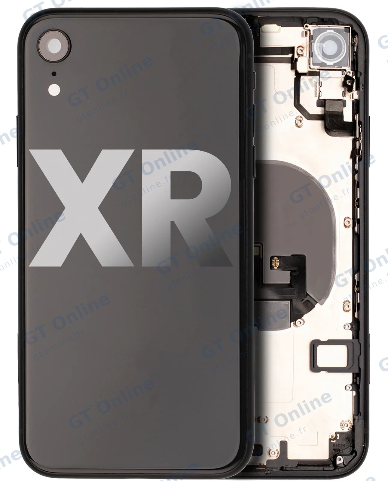 Châssis pour Apple iPhone XR (origine d'occasion — grade A, noir)