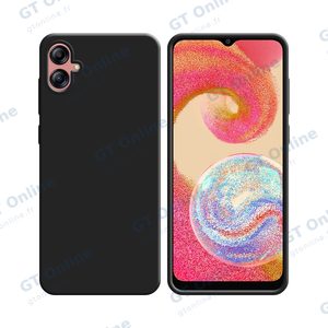 Coque Silicone Compatible pour Samsung Galaxy A04e A042 (#3) Noir