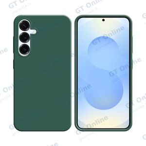 Coque Silicone Compatible pour Samsung Galaxy S25 Plus S936 (#22) Vert Foncé