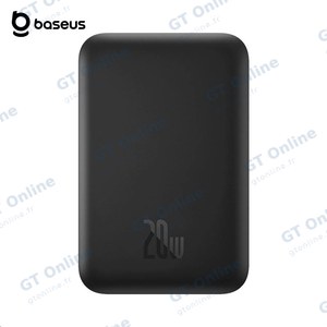 Batterie Externe Power Bank Sans Fil Magnétique Baseus PPCXW06 6000mAh 20W — réf. BAEXSAFIBSNOPPCX020001
