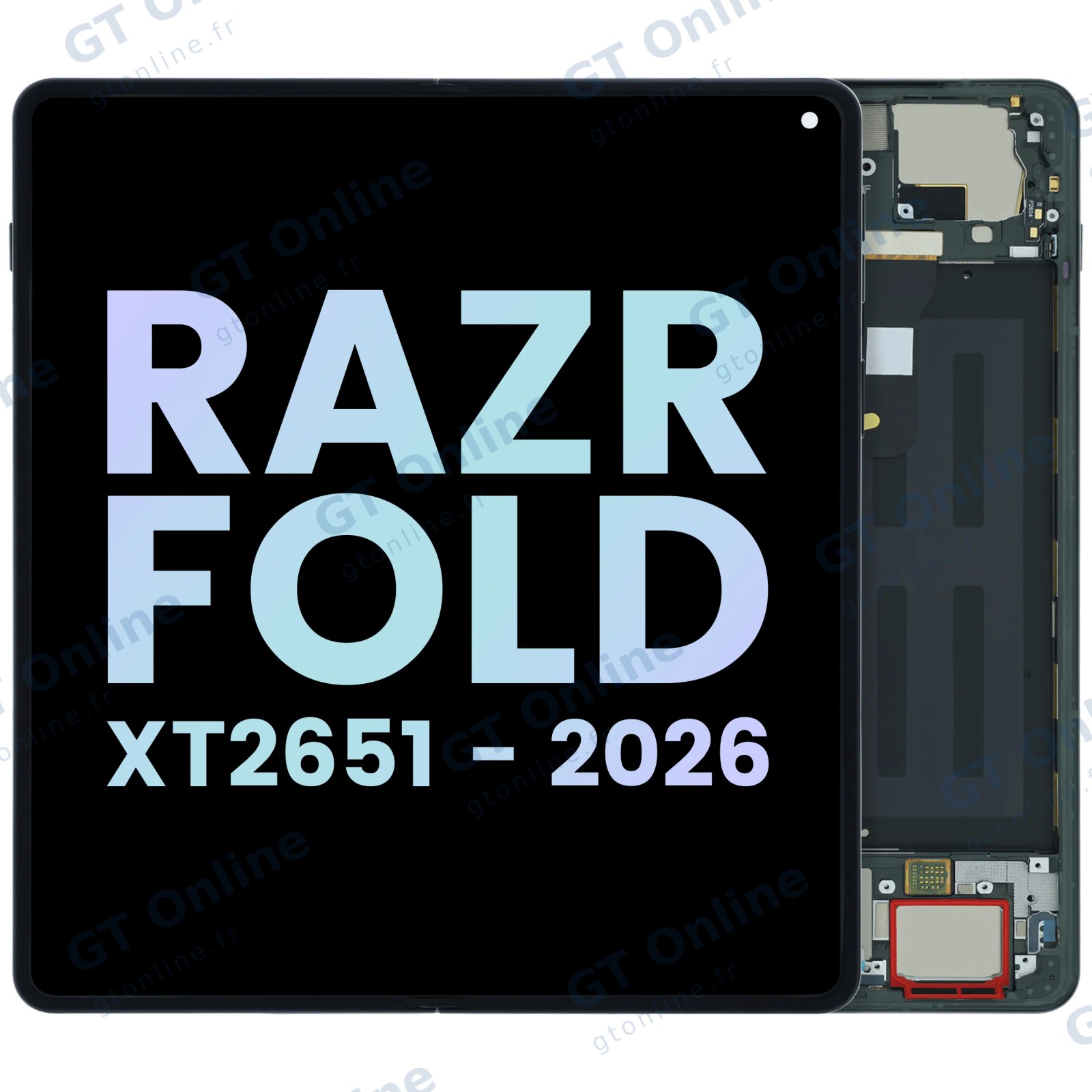 Écran pour Motorola Razr Fold (XT2651 / 2026) (origine, Blackened Blue)