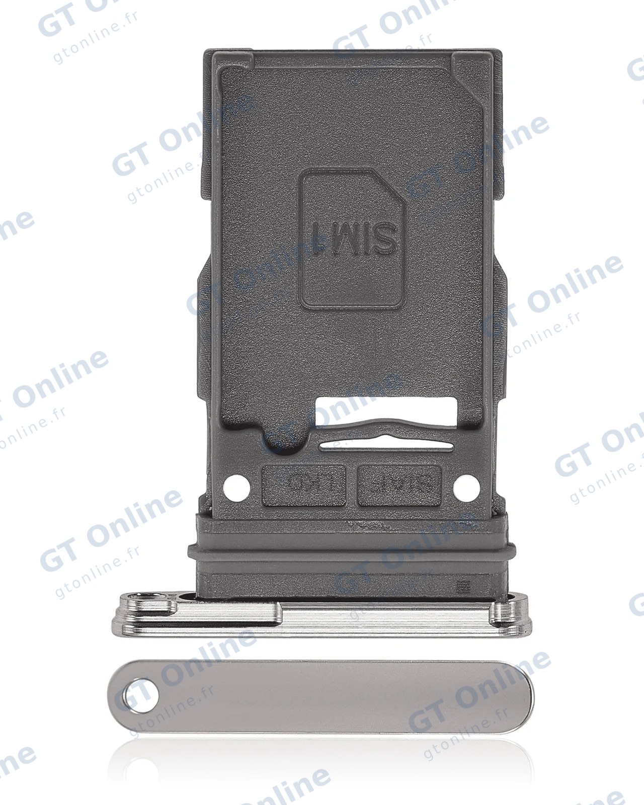 Tiroir SIM pour Samsung Galaxy S23 5G / S23 Plus 5G (crème)