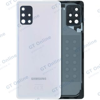 Vitre arrière pour Samsung Galaxy A51 (A516) (pack service origine, blanc)
