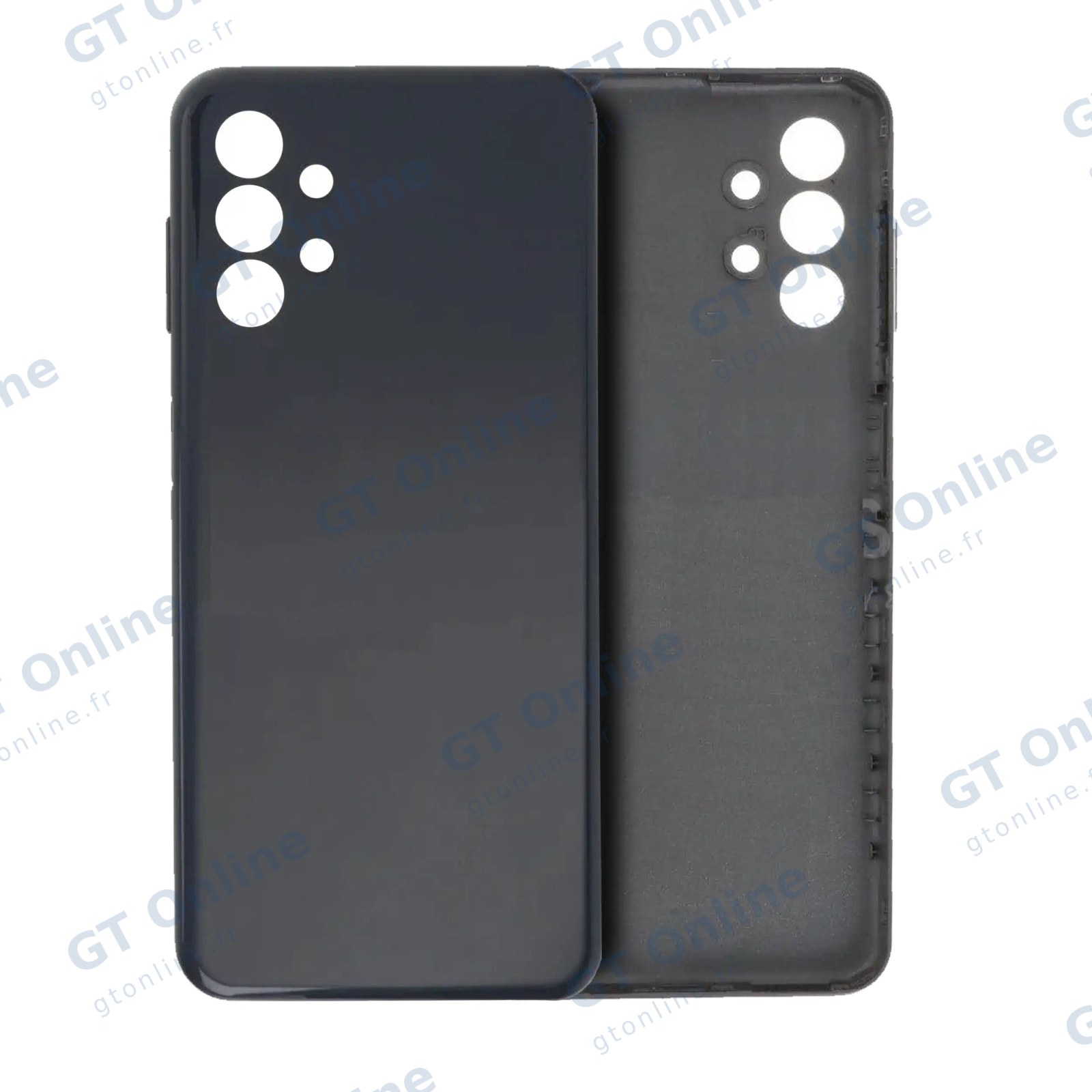 Vitre arrière pour Samsung Galaxy A13 4G (A135 / 2022) (pack service origine, noir)