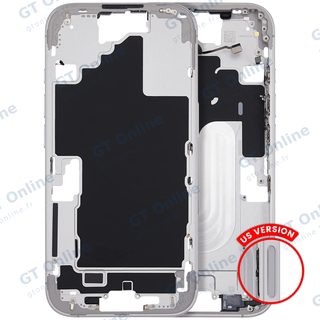 Châssis pour Apple iPhone 16 (version US, compatible premium, blanc)